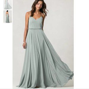 Jenny Yoo Inesse Bridesmaid Dress in Morning Mist